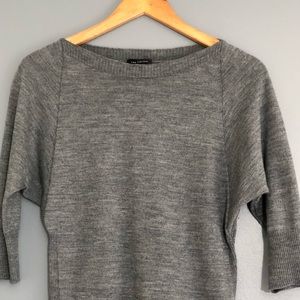 The Limited Gray Thin Dolman Sleeves Sweater